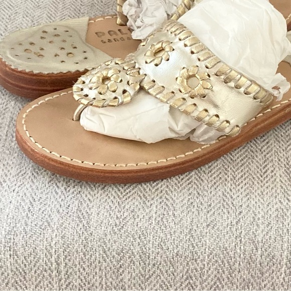 Elegant Gold Women's Sandals - Picture 7 of 10